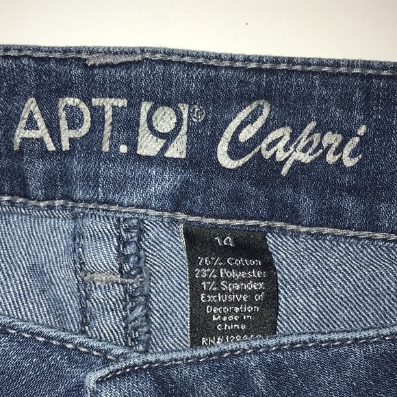 Apt 9 Capri Jeans Size 14 - Picture 2 of 8